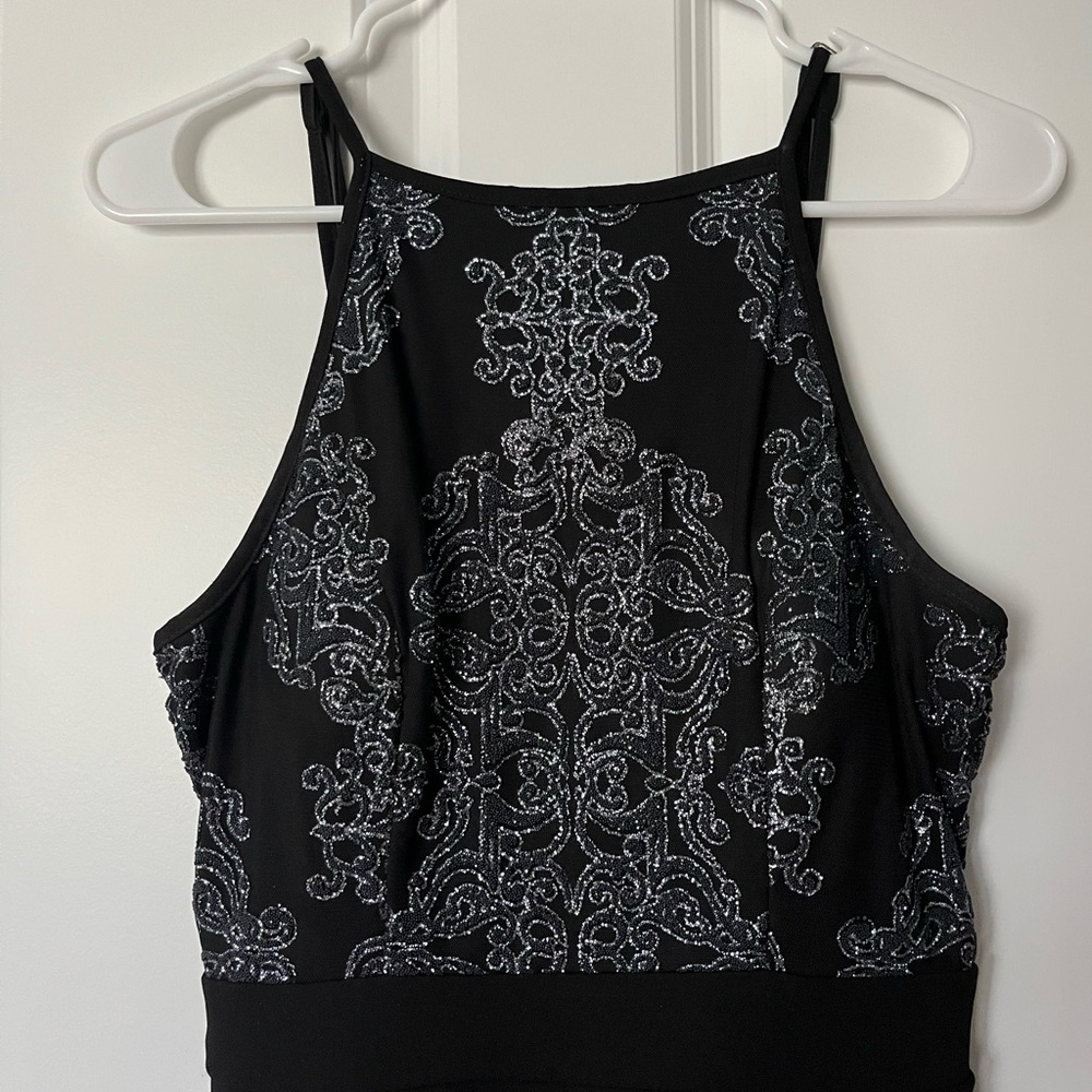 Speechless Filigree Halter Skater Dress - Picture 2 of 7